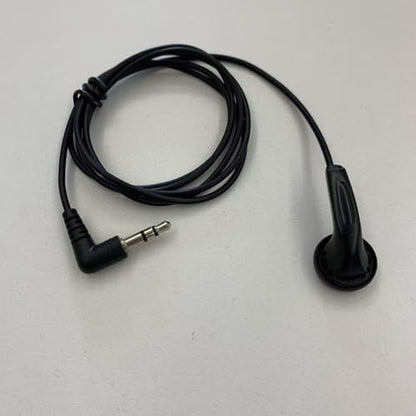 Single Earphone 3.5mm Plug, Mono Earbuds Headphone Low Cost Ear Buds for One Ear, Compatible with Android Smartphones MP3 Players