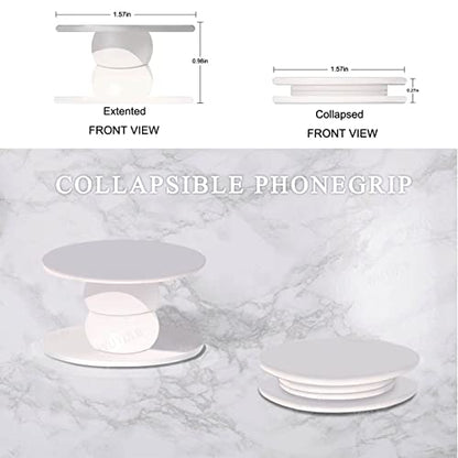 Magnetic Phone Grip Holder, Collapsible Expanding Stand with Clear Crystal Glitter Design, Compatible with MagSafe Phones & Tablets, Gold Pink Glitter - size: Pink Glitter