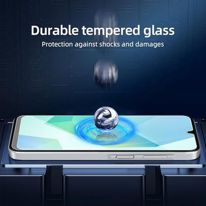 NEW'C 3 Pack Designed for Samsung Galaxy A17 2025, Galaxy A16 5G, Galaxy A26 5G Screen Protector Tempered Glass, Bubble Free, Ultra Resistant - size: A16 6.7 inches