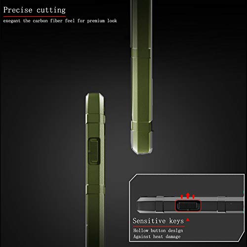 for iPhone Xs/X case, (Rugged Shield Series) TPU Thick Solid Armor Tactical Protective Cover Case for iPhone Xs/X (5.8 inches) - Army Green - color: Army Green