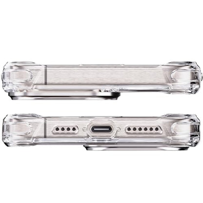 REBEL Clear Case for iPhone 15 Pro Max [Crystal Series Gen-5] Transparent, Dual Anti-Scratch, Non-Yellowing PC, Protective Shockproof Bumpers, Metal Lens & Buttons, 6.7 Inch Phone 2023 (No Magnet) - color: Crystal Clear, No MagSafe, size: iPhone 15 Pro Ma