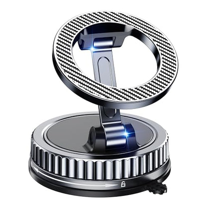 Car Phone Holder for Magsafe [2026 89+LBS Suction & 3700gf Magnetic] 360° Adjustable Cell Phone Mount, Phone Holders for Your Car Dashboard Windshield Camera for iPhone 17-12