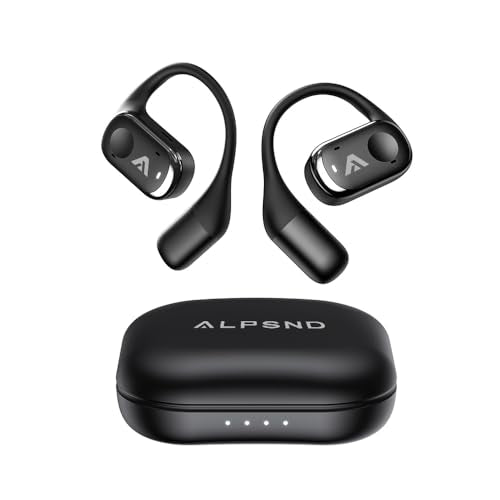 Joy Open-Ear Headphones, Wireless Bluetooth 5.4 Earhook Earbuds - color: Black