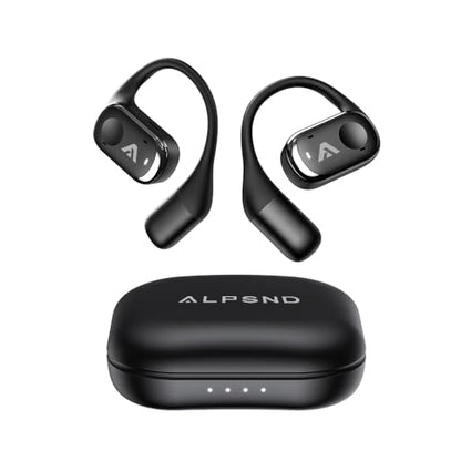 Joy Open-Ear Headphones, Wireless Bluetooth 5.4 Earhook Earbuds - color: Black