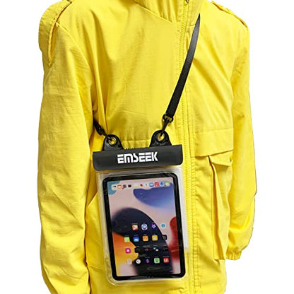 Waterproof Ebook Reader Case Holder Tablet Cover Bag eReader Dry Pouch for Amazon Kindle Paperwhite Oasis Fire 7 Nook Kobo iPad mini Samsung Tab Google Nexus Up to 8.5” (Pink) - color: Pink