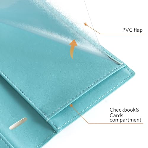 CoBak Checkbook Cover for Women & Men - PU Leather Case with RFID Blocking | Classic Design Check Book Holder for Personal and Business - color: Jungle