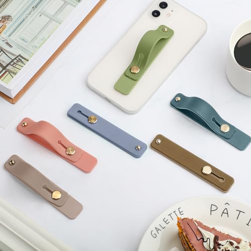 Weewooday 12 Pcs Phone Finger Strap, Retro Colors - color: Retro Colors