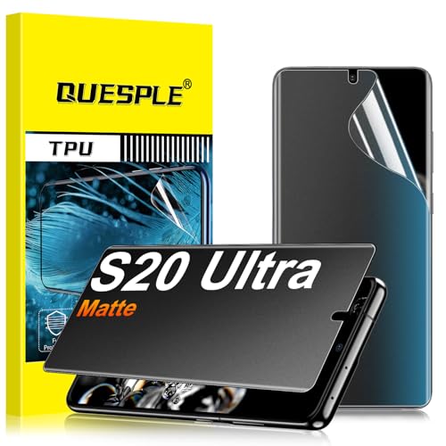 2 Pack for Samsung Galaxy S20 Ultra Anti-Glare Matte Privacy Screen Protector 6.9 inch, Smooth and Responsive Touch Flexible EPU Film, [Support Fingerprint Unlock] [Self-Healing] [Not Glass] - size: Samsung Galaxy S20 Ultra