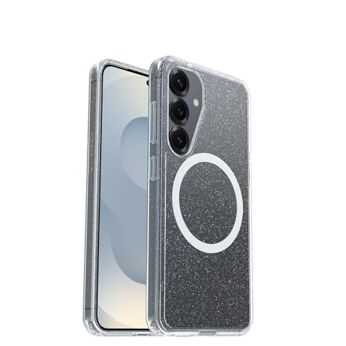 OtterBox Samsung Galaxy S25 Symmetry Series Clear Magnet Case - Stardust Clear/Glitter - color: Stardust, style: Samsung Galaxy S25
