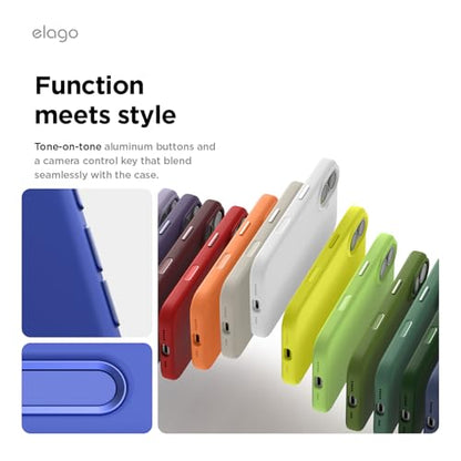 elago Premium Magnetic Silicone Case for iPhone 17 Cobalt Blue | Compatible with MagSafe, Liquid Silicone Material, Protection, Shockproof, Slim Phone (Cobalt Blue) - color: Cobalt Blue, size: iPhone 17