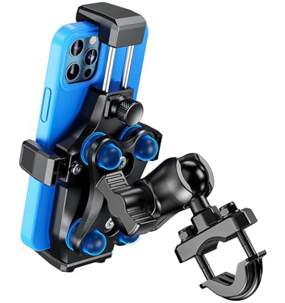 VAZESWIN Motorcycle Phone Mount with Vibration Dampener, Bike Phone Holder