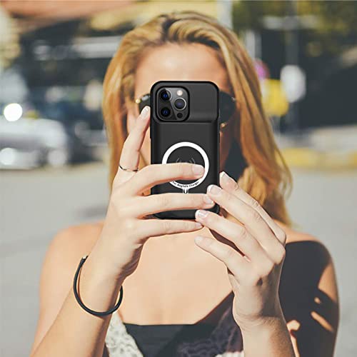 Battery Case for iPhone 13 Pro, Upgraded 10000mAh Battery Pack Rechargeable Charger Case with Carplay Wireless Charging Compatible for iPhone 13 Pro (6.1 inch) External Battery Charging Cover (Black) - size: iPhone 13 Pro