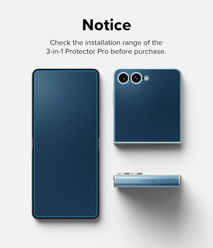 Ringke for Samsung Galaxy Z Flip 7 Screen Protector [3-in-1 Protector Pro]