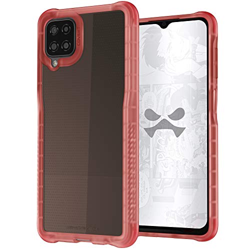Ghostek COVERT Galaxy A12 Case with Slim Fit Clear Pink Design and Non-Slip Grip Bumper Premium Shockproof Protection Thin Protective Phone Cover Designed for 2021 Samsung Galaxy A12 (6.5 Inch) (Pink) - color: Pink, size: Galaxy A12
