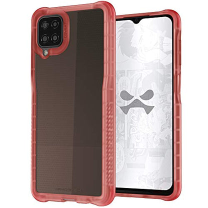 Ghostek COVERT Galaxy A12 Case with Slim Fit Clear Pink Design and Non-Slip Grip Bumper Premium Shockproof Protection Thin Protective Phone Cover Designed for 2021 Samsung Galaxy A12 (6.5 Inch) (Pink) - color: Pink, size: Galaxy A12
