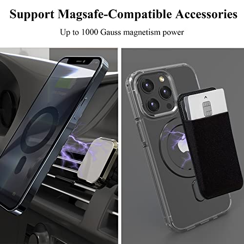 Universal MagSafe Ring, 2 PCS Magnet Sticker Magnetic Adapter Ring - color: Black