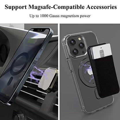 Universal MagSafe Ring, 2 PCS Magnet Sticker Magnetic Adapter Ring - color: Black