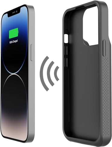 Alpatronix iPhone 15 Pro Max and 15 Plus Battery Case, Strong Slim Portable Protective Extended 15W Fast Charger Case and Power Bank. iPhone 15 Pro Max&15 Plus Rechargeable Charging Case Black - size: iPhone 15 Pro Max/15 Plus 6.7"