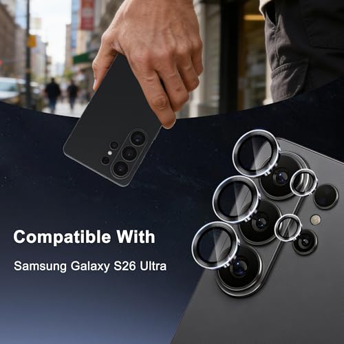 Camera Lens Protector for Samsung Galaxy S26 Ultra, 2 Pack, Black - size: For S26 Ultra