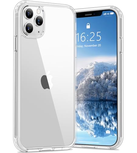 Vakoo Case for iPhone 11 Pro Max - Transparent | Anti-Yellowing, Crystal Clear Hard Back, Military-Grade Drop Protection, Supports Wireless Charging - color: Transparent, size: iPhone 11 Pro Max
