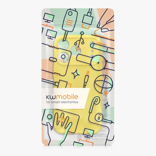 kwmobile Case Compatible with Apple iPhone 17 Pro Case - Protective Slim TPU Phone Cover - Soft Matte Finish - Radiant Yellow - color: Radiant Yellow, size: iPhone 17 Pro