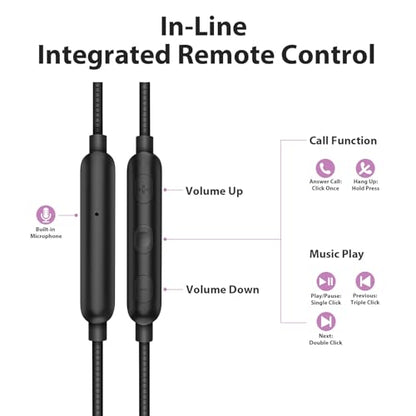 ASKUBSKU Wired Earbuds for School Chromebook Laptop PC, Purple - color: Purple