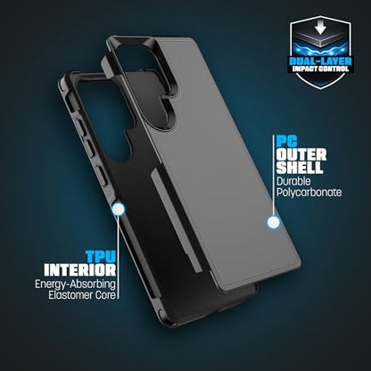 Encased Shockproof Case for Samsung Galaxy S26 Ultra with Belt Clip Holster (Compatible with MagSafe) Heavy Duty Rugged Protection (Challenger Series) - size: S26 Ultra