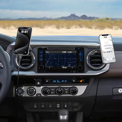 Wireless Charger Magnetic Mount Compatible with Toyota Tacoma 2016-2023 - style: Magnetic Charger Mount
