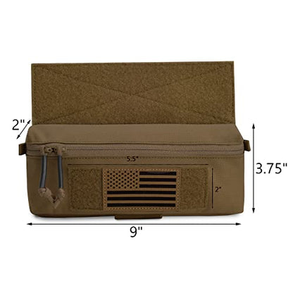 PETAC GEAR Tactical Mini Drop Pouch Fanny Pack Tool Pouch for Tactial Vest Chest Rig - color: Coyote Brown