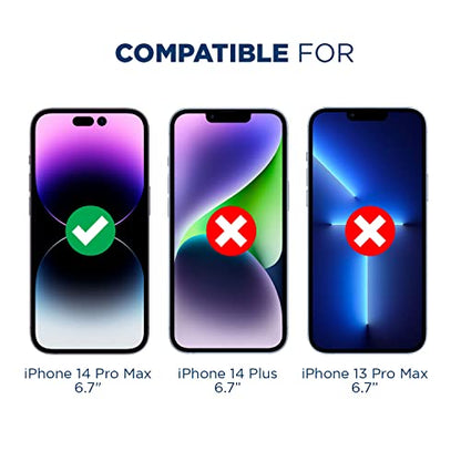 Tech Armor Screen Protector for iPhone 14 Pro Max, Ballistic Glass, 3-Pack - size: iPhone 14 Pro Max-6.7 Inch