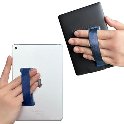 Hand Holder Strap for ipad, Tablet Hand Holder Strap, Universal Handle Grip for iPad Kindle, Mini Tablets and Cases (Navy Blue) - color: Navy Blue