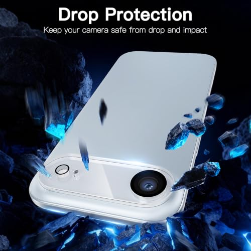 [3 Pack Camera Lens Protector For iPhone 17 Air 6.6-Inch,9H Tempered Glass,Anti-Scratch,Case Friendly,Night Circle,No-Bubble HD Clarity,Full Cover - size: iPhone 17 Air