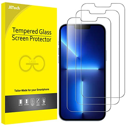 JETech Screen Protector for iPhone 13 Pro Max, 3-Pack | HD Clear, Face ID Compatible, Anti-Scratch Glass - size: iPhone 13 Pro Max