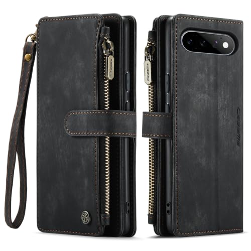 Google Pixel 11/Pixel 11 Pro 5G Wallet Case with Card Holder,Black - color: Black, size: Pixel 11/11 Pro 6.3 Inch