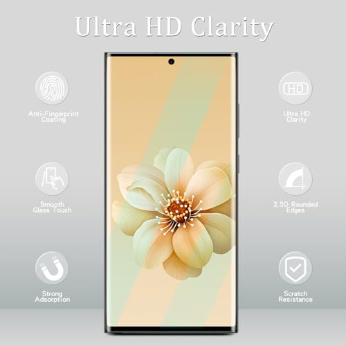 KAREEN Screen Protector for Samsung Galaxy S23 Ultra Tempered Glass Film - size: Samsung S23 Ultra