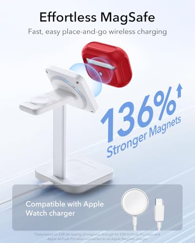 ESR for AirPods Pro 2 Case, Compatible with MagSafe, Dark Red - color: Red, size: AirPods Pro 2&1 Case