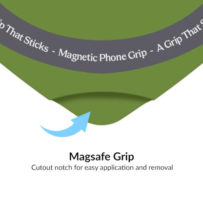 Velvet Caviar Suction Cup Phone Case Mount Compatible with MagSafe Devices Only - Magnetic Silicone Sticky Phone Grip Holder for iPhone Back of Phone - Mirror Gripper (Matcha Green Heart) - color: Matcha Green Heart