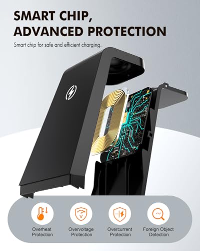 Wireless Charger for Samsung, 3-in-1 Android Charging Station - color: Black 7