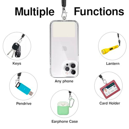 TBOC 2X Cell Phone Lanyard [Cobalt Blue] - Comfortable Universal Smartphone Lanyard - Easy to Use Neck Phone Holder [White Ice Patch] Adjustable Length Phone Strap Crossbody - Fits All Mobile Phones - color: Cobalt Blue