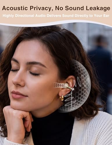 Open Ear Headphones with Dangling Star Jewelry Earrings