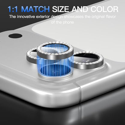 Suoman for iPhone 17 Pro/Pro Max Camera Lens Protector-Grey - color: Diamonds-Grey