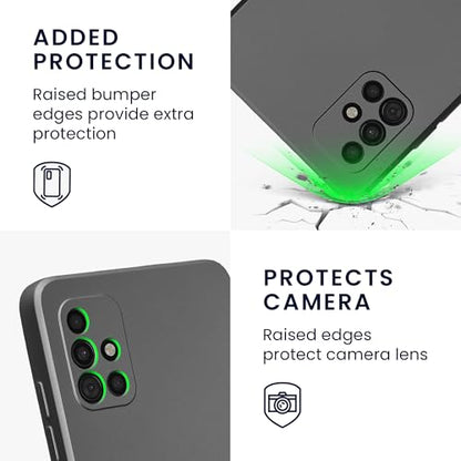 kwmobile Case Compatible with Samsung Galaxy A51 Case -Soft TPU Back Phone Cover - with Metallic Look - Metallic Grey - color: Metallic Grey, size: Galaxy A51