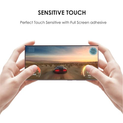 [3 Pack] Galaxy S22 Ultra Screen Protector, [Fingerprint-ID Compatible][Scratches Repair] UV Tempered Glass shield for Samsung S22 Ultra 5G - color: for Galaxy S22 Ultra (HD Glass)