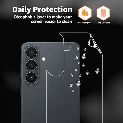 3-Pack PET Plastic Soft Film Back Protector for Galaxy S26 - size: Galaxy S26 Back Film
