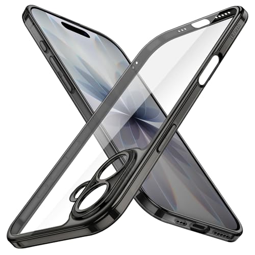 JETech Slim Case for iPhone 17, Black | Camera Lens Protection, Ultra-Thin Lightweight Design, Clear Back, Minimalist Style - color: Black, size: iPhone 17