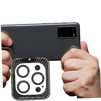 Tempered Camera Lens Protector Film for Pro Pro Scratch Resistant Phone Lens Cover with High Transparency Dustproof and Protection Compatible with Cases Dark Purple