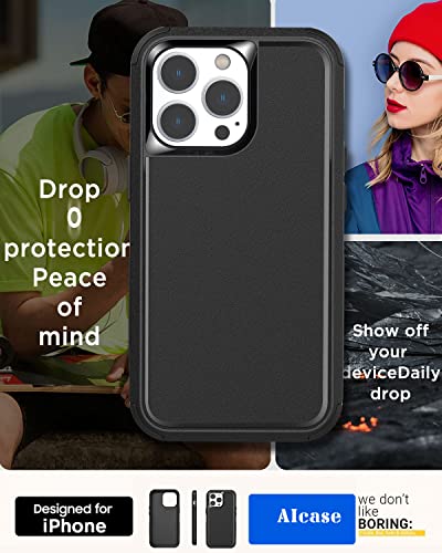 AICase for iPhone 13 Pro Max/iPhone 12 pro max Case,Heavy Duty Protective Phone Case Military Full Body Protection Shockproof/Dustproof/Drop Proof Rugged Durable Black - color: Black2