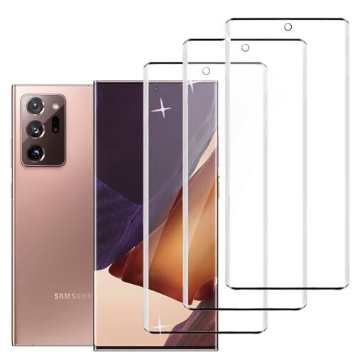 3-Pack Clear Screen Protector Tempered Glass for Samsung Galaxy Note 20 Ultra,Easy Installation, Case Friendly for Samsung Note 20 Ultra - size: Samsung Galaxy Note 20 Ultra