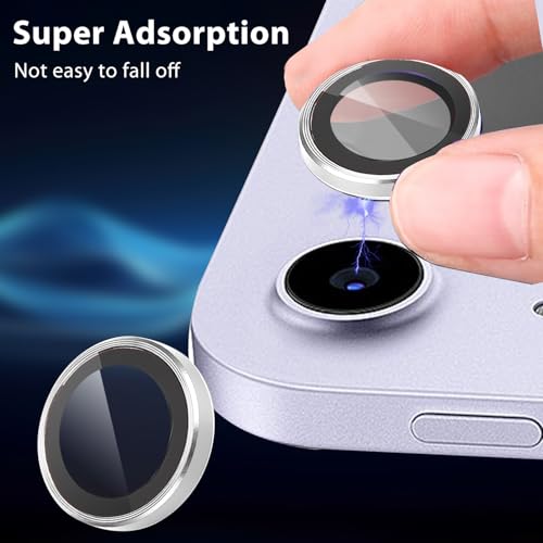 Zeking 2 Set for iPad 11 A16 2025 Camera Lens Protector - color: Silver