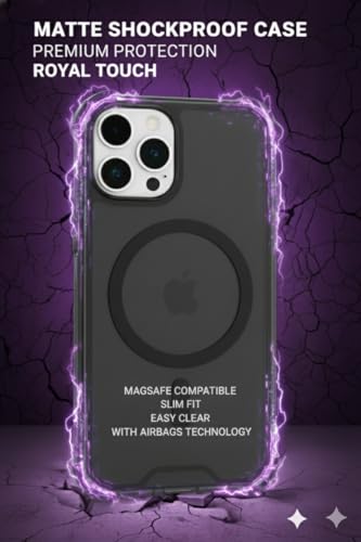 Compatible with Pack of 2 Case iPhone 15 PRO Case Clear MagSafe + Black, 2.5mm Shockproof Military Grade Drop Protection, Hard Transparent Anti Yellowing Back - color: Clear MagSafe + Black, size: IPHONE 15 PRO